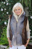 Still The One Mink And Crystal Fox Vest