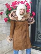 Juliette Hooded Spanish Merino Shearling Sheepskin Coat - Sizes 4, 12 and 24
