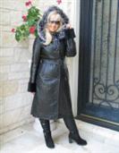 Just Right Hooded Spanish Merino Shearling Coat With Silver Fox Trim