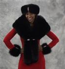 Black Fox Snap Cuffs With Rhinestones