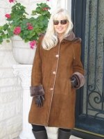 Cup of Hot Coco Spanish Merino Shearling Sheepskin Coat