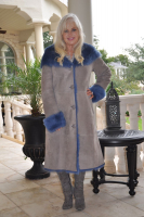 Toscana Princess Grey Suede With Blue Toscana