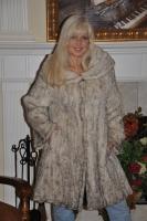 Winter Wonderland Knitted Mink Coat With Hood