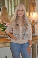 Blush Fox Scarf And Feathers