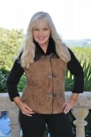 Cobble Stone Spanish Merino Shearling Sheepskin Vest - Size 8