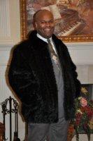 Black Mink Tail V-Cut  Bomber Jacket