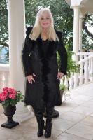 Vanessa Black Suede Fully Toscana Coat