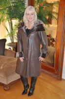 Coco Easy Shopper Hooded Spanish Merino Shearling Sheepskin Coat