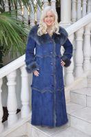 Sapphire Lady Fully Toscana Hooded Shearling Sheepskin Coat