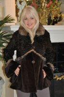 Molly Brown Sheared Mink With Sable And Persian Lamb Jacket