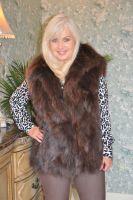 Fluffy Mahogany Fox Vest