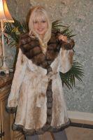 Mink Coat Trimmed With Sable