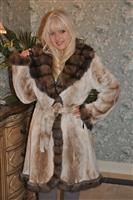 Mink Coat Trimmed With Sable