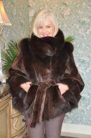 Demure Lady Mink And Fox Cape
