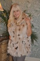 Chelsie Section Fox Fur Vest