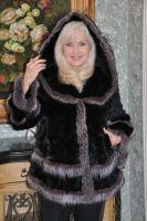 Fun and Flirty Hooded Mink And Raccoon Jacket