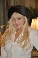 Mahogany Longhair Mink Cross Over Headband