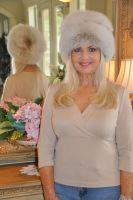 Julie Christy Blush Fox Hat