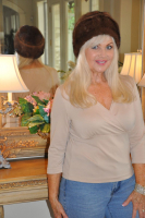 Brown Mink Pill Box Hat