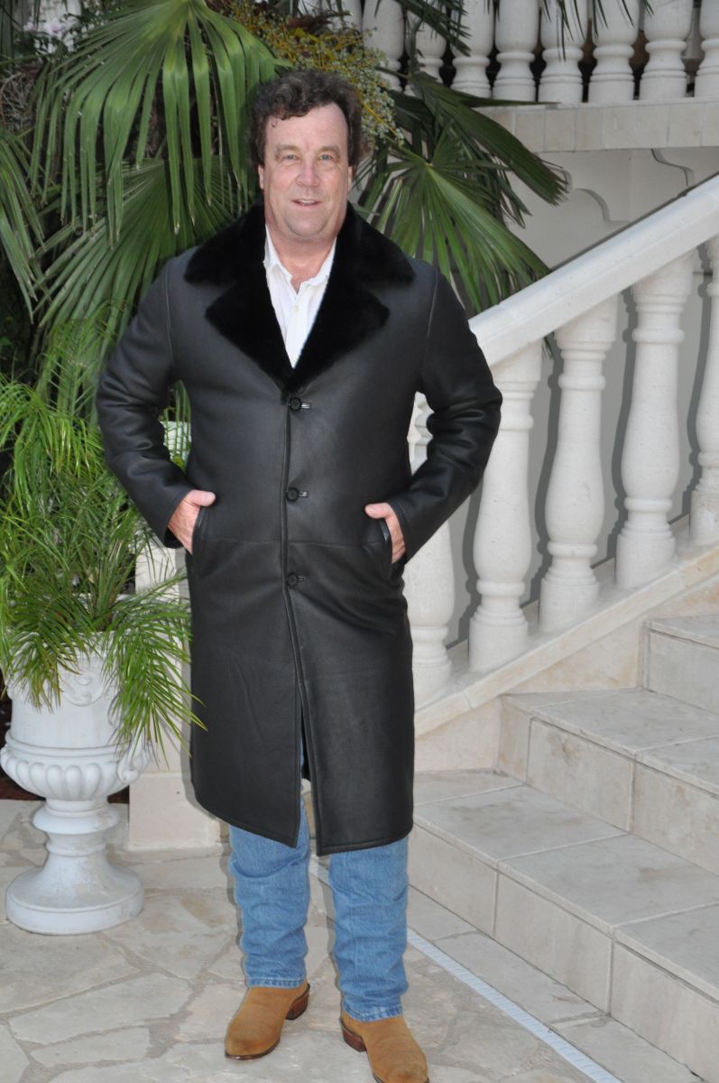 Men's Full Length Shearling Sheepskin Coats
