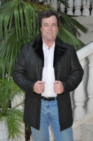 Black Silky Jacob Napa Shearling Sheepskin Coat - Size M