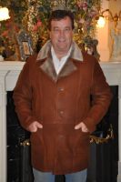 Whiskey Jacob Napa Shearling Sheepskin Coat - Sizes M, L and XL