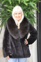 Brooke Sheared Beaver With Fox Collar
