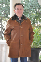 Yellowstone Leather Shearling Sheepskin Coat - Size L