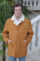 Marlboro Suede Shearling Sheepskin Coat