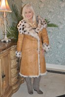 Wild and Wonderful Hooded Toscana Sheepskin Coat - Size 8