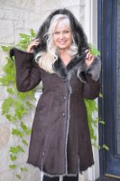 Appalachian Girl Hooded Toscana Sheepskin Coat