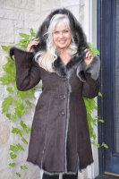 Appalachian Girl Hooded Toscana Sheepskin Coat
