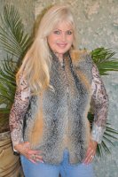 Natural Red Fox Fur Vest