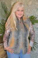 Natural Red Fox Fur Vest