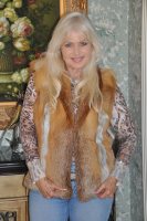 Fancy Red Fox Fur Vest