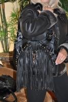 Waterfall Fringe Bag In Black