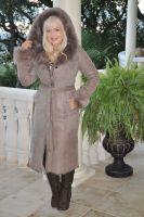 Country Charmer Hooded Fully Toscana Sheepskin Coat - Sizes 4 and 16