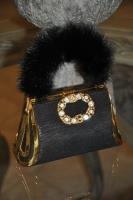 Gold Flacked Silk Vintage Bag