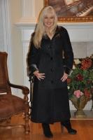 Full Length Black Beauty Spainish Merino Shearling Sheepskin Coat - Sizes 8 and 18