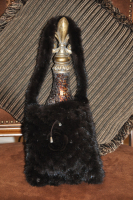 Knitted Mahogany Mink Handbag