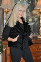 Black Flip Over Fur Vest