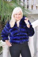 Midnight Dream Lavender Blue Chinchilla Jacket