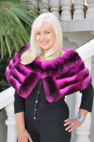 Fuchsia Paradise Chinchilla Cape