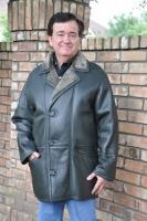 City Gentleman Spanish Merino Shearling Sheepskin Coat - Size M
