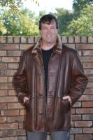 Franciscan Walnut Napa Spanish Merino Shearling Sheepskin Coat - Size S