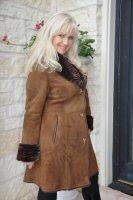 Tiger Surprise Spanish Merino Shearling Sheepskin Coat - Size 4