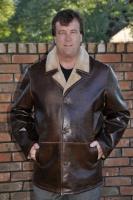 Jersey City Chocolate Napa Shearling Sheepskin Coat - Sizes S, L and XL