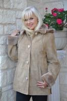 All Around Town Detachable Hood Spanish Merino Shearling Sheepskin Coat