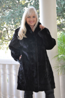 Mary Banded Cuff Reversable Secion Mink Stroller