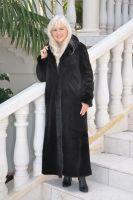 Stephany Black Section Mink Reversible To Microfiber